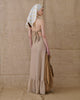 BEIGE RUFFLED SKIRT