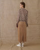 BEIGE MIDI SUEDE SKIRT