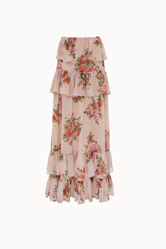 PINK ROMANCE RUFFLED SKIRT