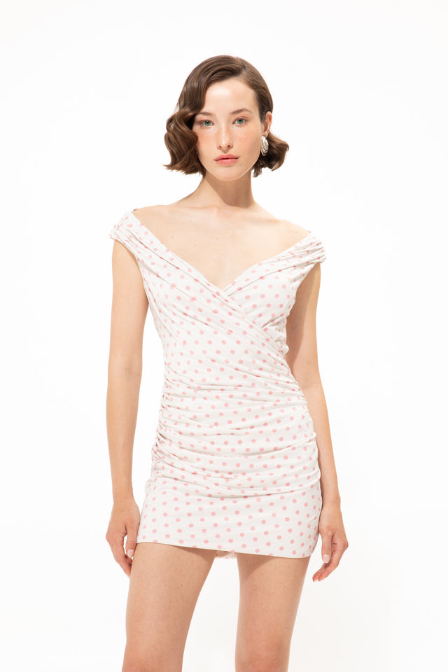 POLKA DOT MINI DRESS
