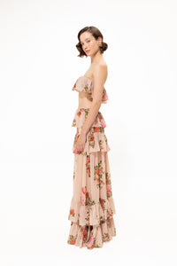 PINK ROMANCE RUFFLED SKIRT