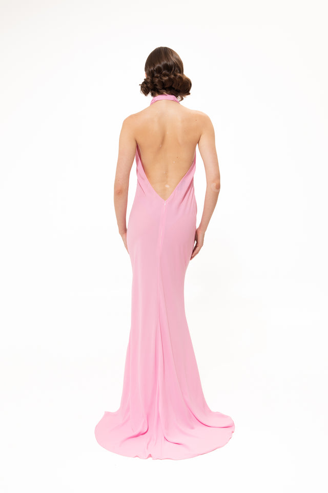 BRIGHT PINK MAXI GOWN