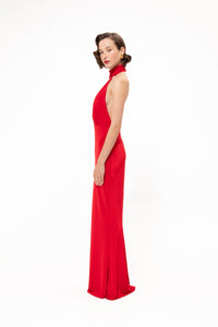 FIRE RED MAXI GOWN