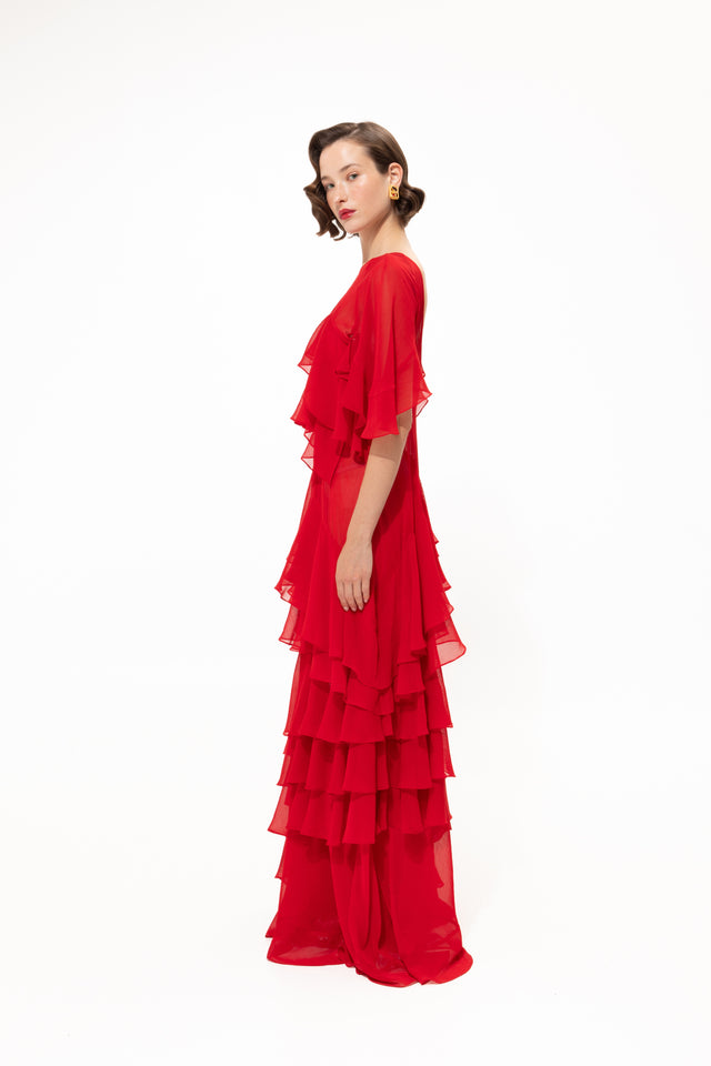 VASSIA'S RED PASSION DRESS
