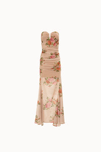 PINK ROMANCE STRAPLESS MESH DRESS