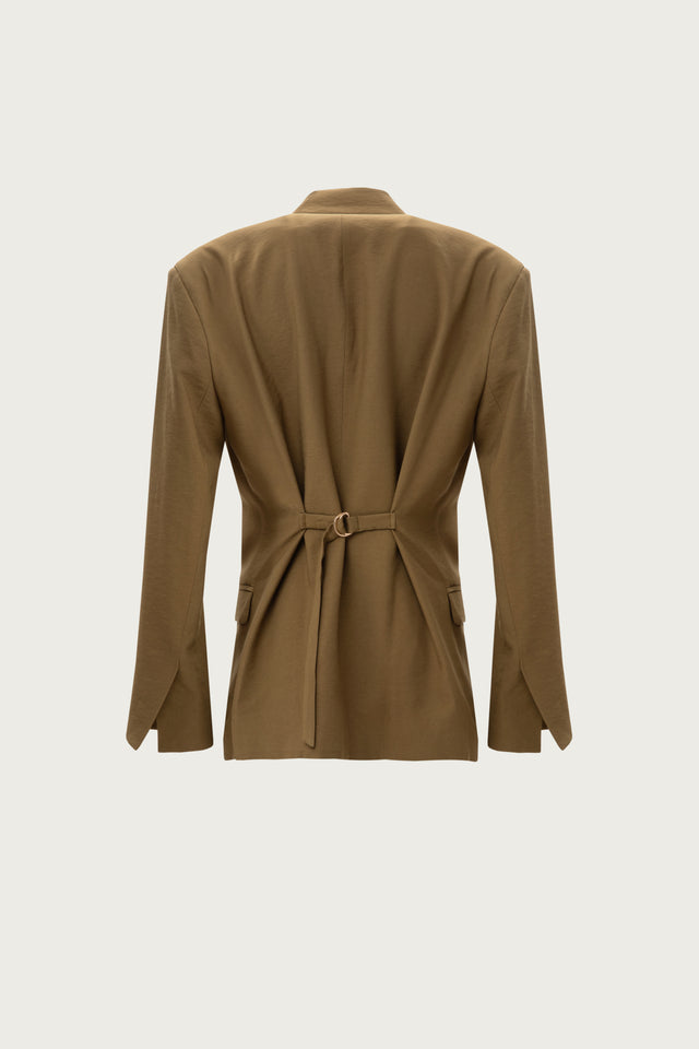 KHAKI SLIM FIT BLAZER