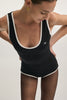 CLAUDIA SLEEVELESS BODYSUIT BLACK