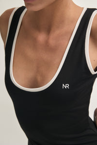 CLAUDIA SLEEVELESS BODYSUIT BLACK