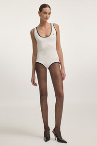 CLAUDIA SLEEVELESS BODYSUIT OFF WHITE