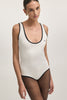 CLAUDIA SLEEVELESS BODYSUIT OFF WHITE