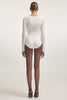 CLAUDIA LONGSLEEVE BODYSUIT OFF WHITE