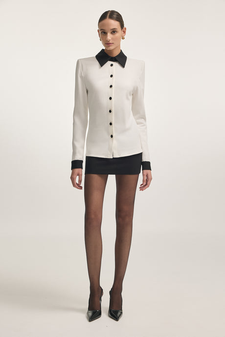 DEADLINE SHIRT WHITE/BLACK