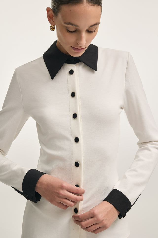 DEADLINE SHIRT WHITE/BLACK