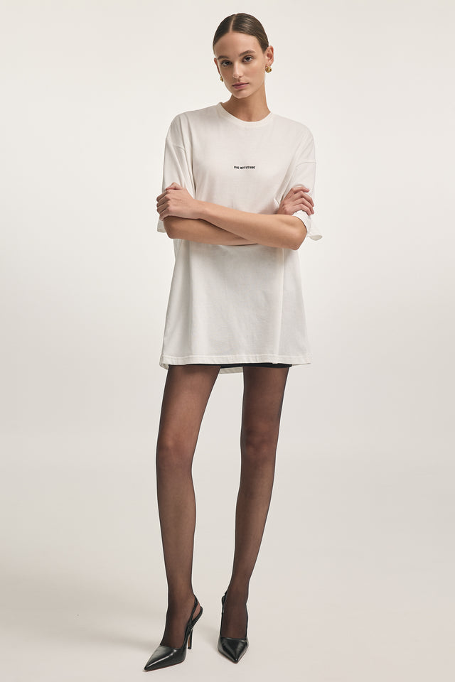 BIG ATTITUDE T-SHIRT M/W OFF WHITE