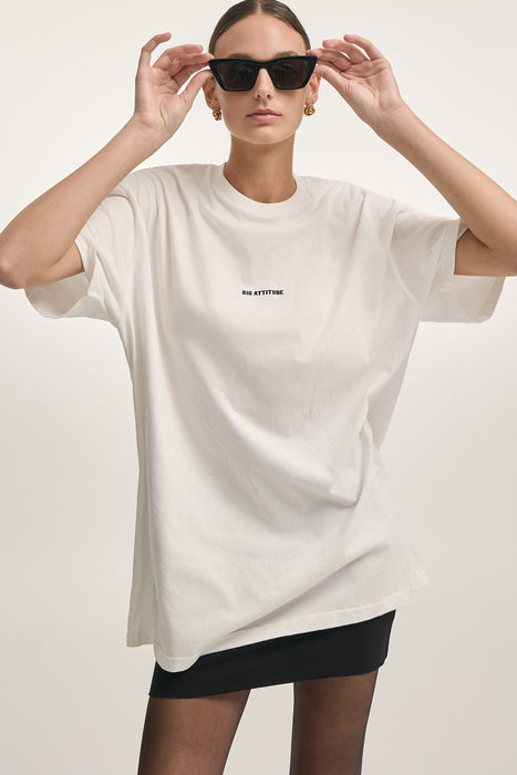 BIG ATTITUDE T-SHIRT M/W OFF WHITE