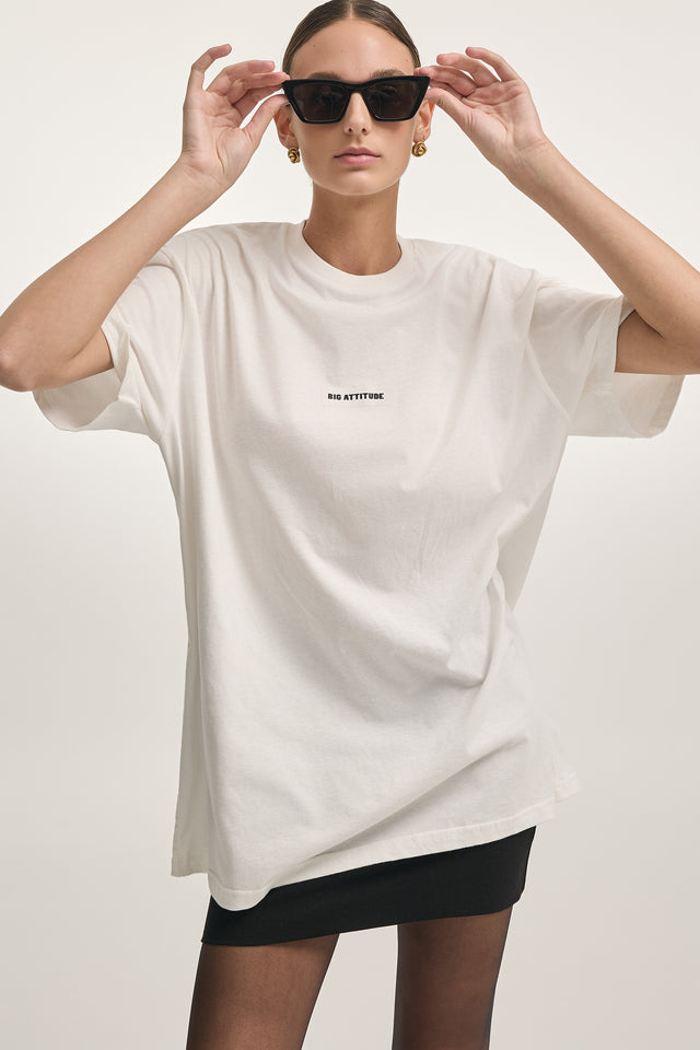 BIG ATTITUDE T-SHIRT M/W OFF WHITE