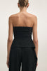 SUBWAY STRAPLESS TOP BLACK