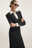 DEADLINE MAXI DRESS BLACK/WHITE