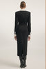 DEADLINE MAXI DRESS BLACK/WHITE