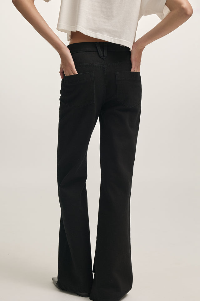 MARTINI DENIM TROUSERS BLACK