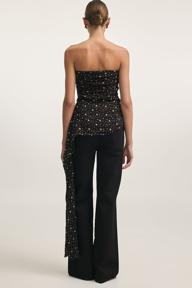 SKYLINE STRAPLESS TOP MULTICOLOR