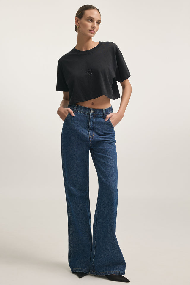 MARTINI DENIM TROUSERS DARK BLUE