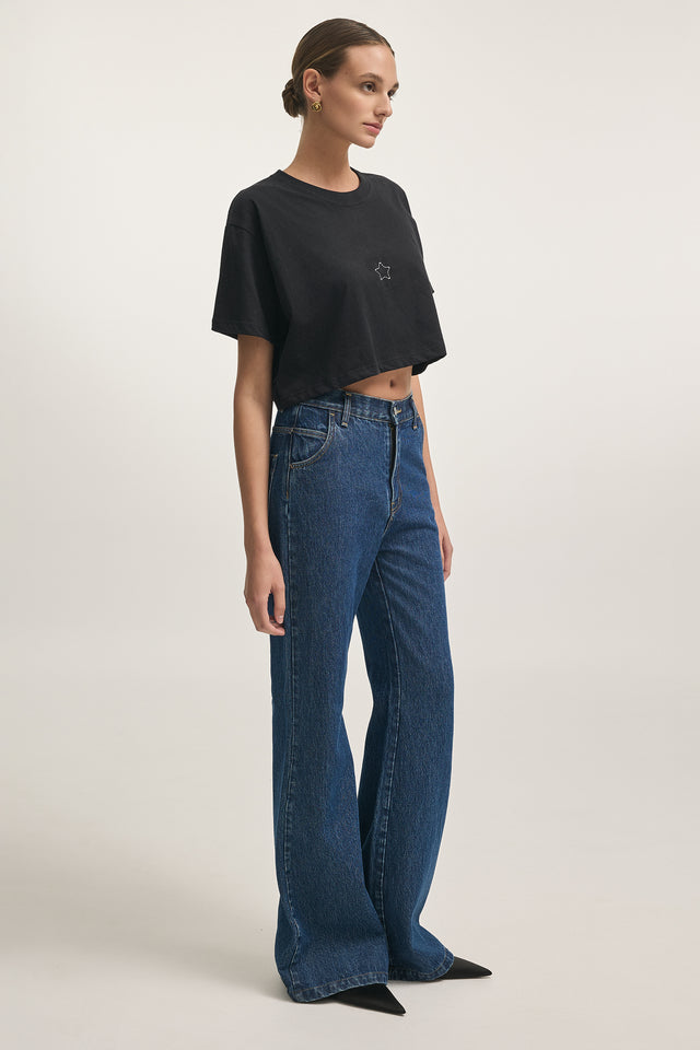 MARTINI DENIM TROUSERS DARK BLUE