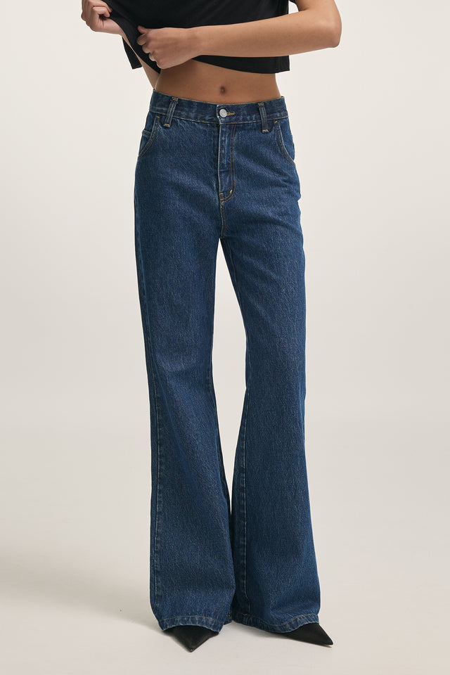 MARTINI DENIM TROUSERS DARK BLUE