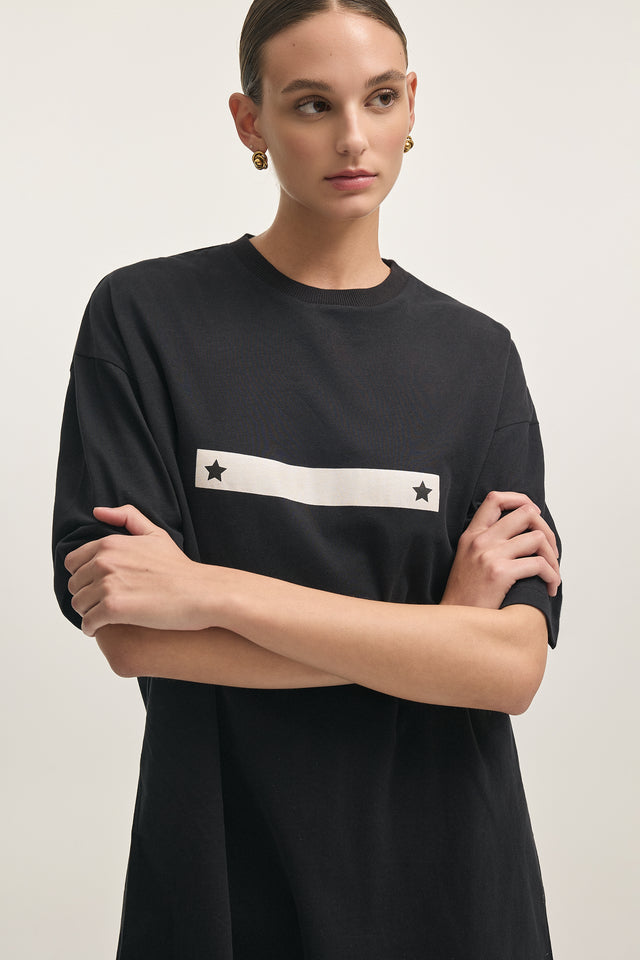 24H STAR T-SHIRT M/W BLACK