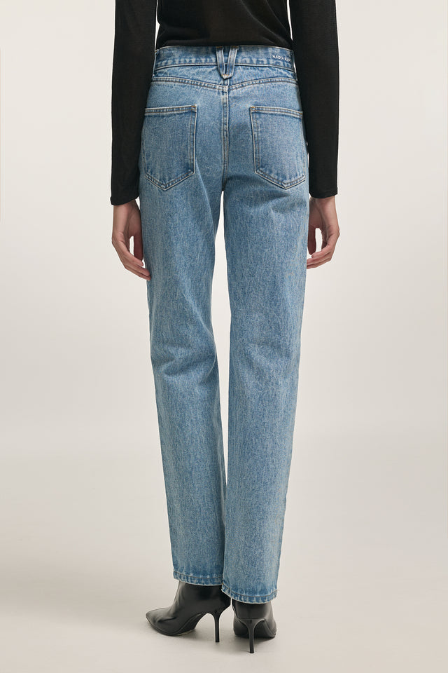 SCANDAL DENIM TROUSERS BLUE