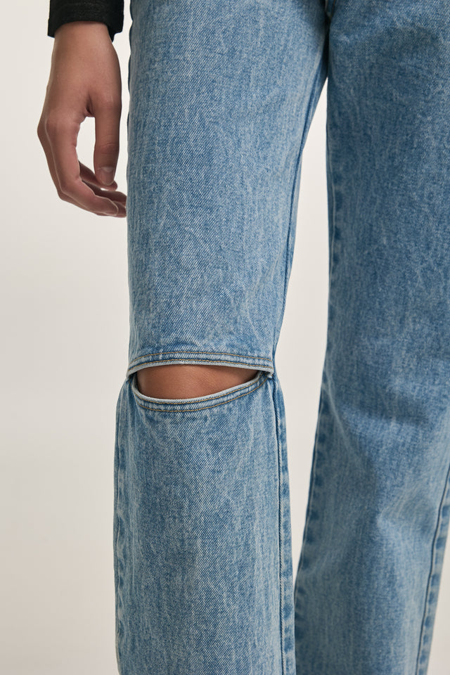 SCANDAL DENIM TROUSERS BLUE
