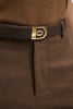 REI LEATHER BELT DOUBLE SIDED M/W BROWN