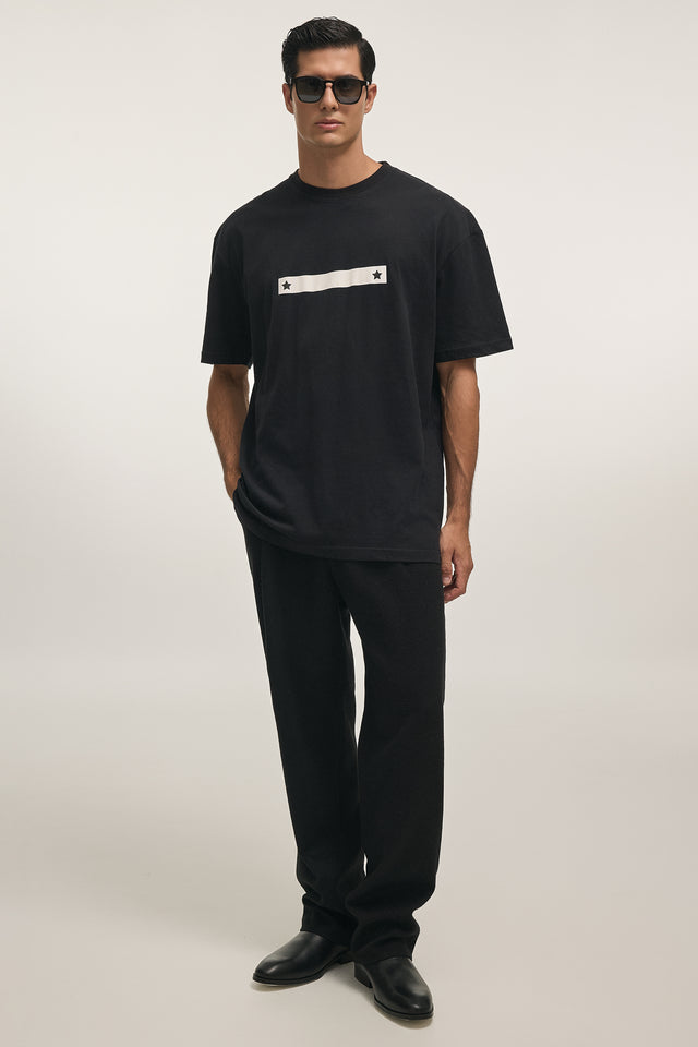 24H STAR T-SHIRT M/W BLACK