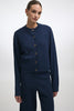 ROXANNE KNITTED CARDIGAN BLUE