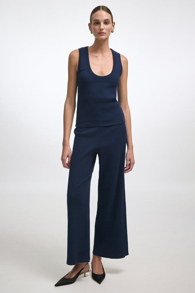 ROXANNE KNITTED TOP BLUE