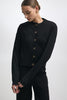 ROXANNE KNITTED CARDIGAN BLACK