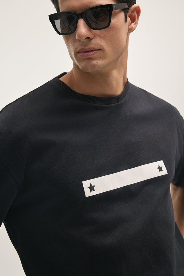24H STAR T-SHIRT M/W BLACK