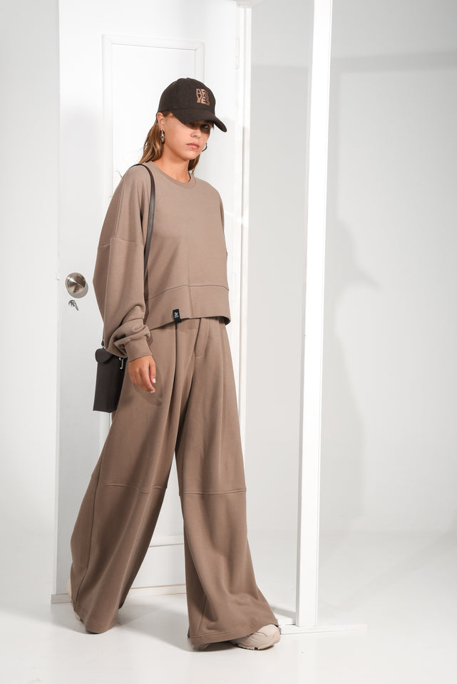 STEP PANTS |TAUPE