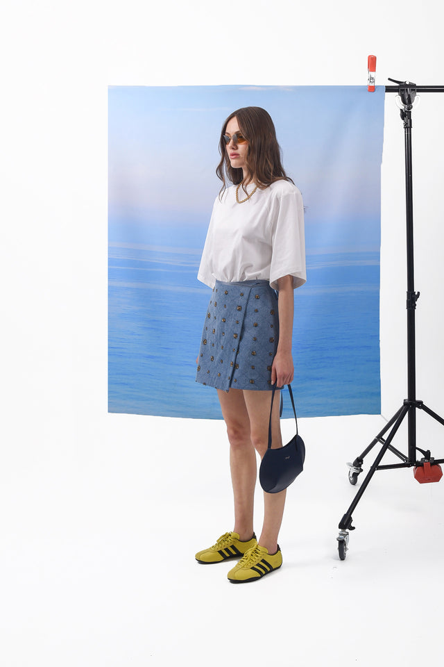 AMBER MINI WRAP SKIRT