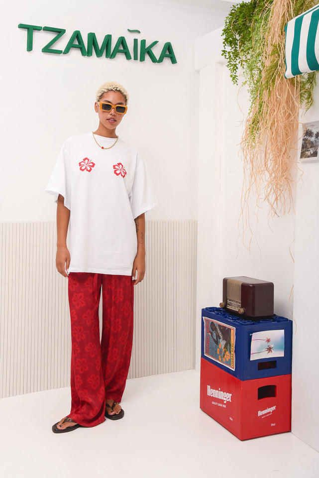 KINGSTON OVERSIZED T-SHIRT RED