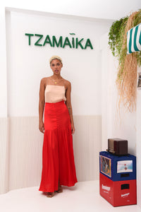 CORAL SKIRT RED