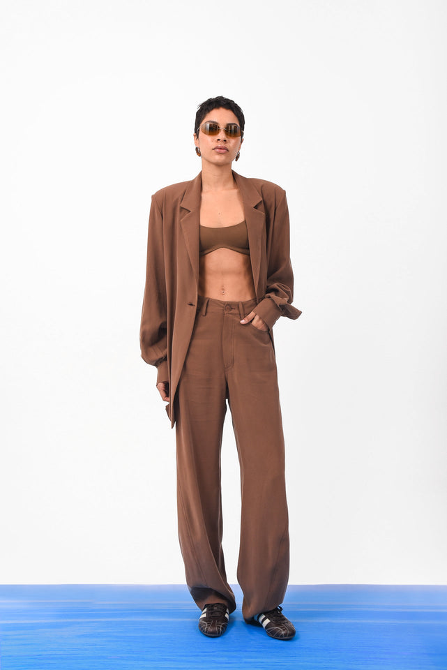 NOA OVERSIZED BLAZER BROWN