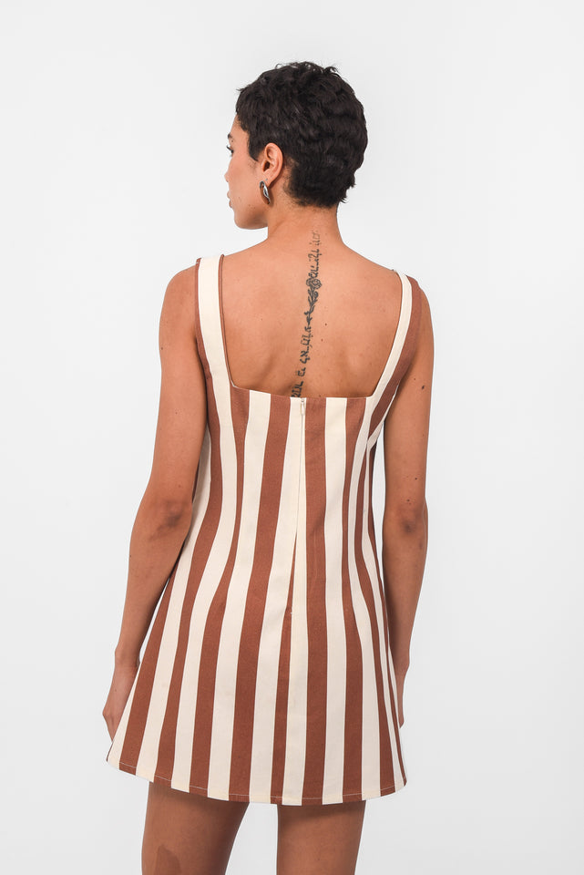 MAUI DRESS |BROWN
