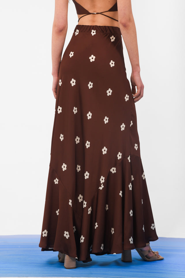DAISY SKIRT |BROWN