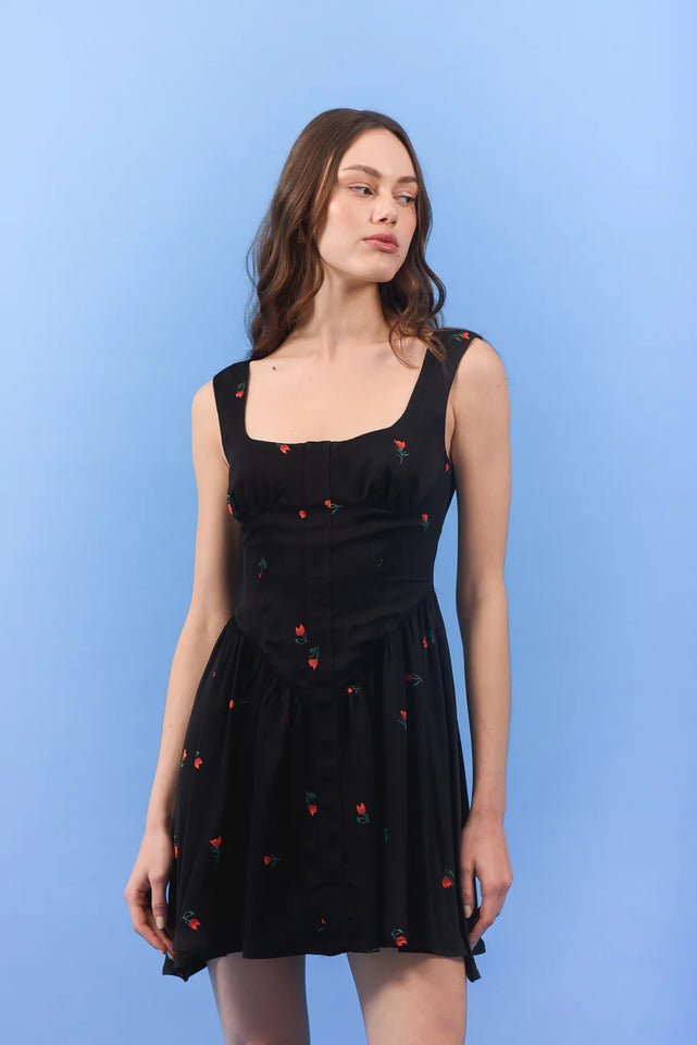 RIVIERA MINI DRESS BLACK