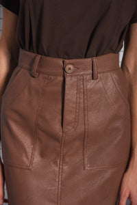 MOMENTUM MAXI SKIRT |BROWN