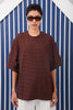 SANDY OVERSIZED T-SHIRT |BROWN