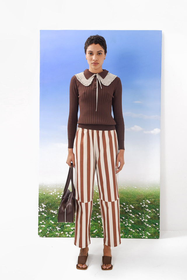 STARFRUIT POLO BROWN