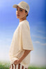 SANDY OVERSIZED T-SHIRT |VANILLA