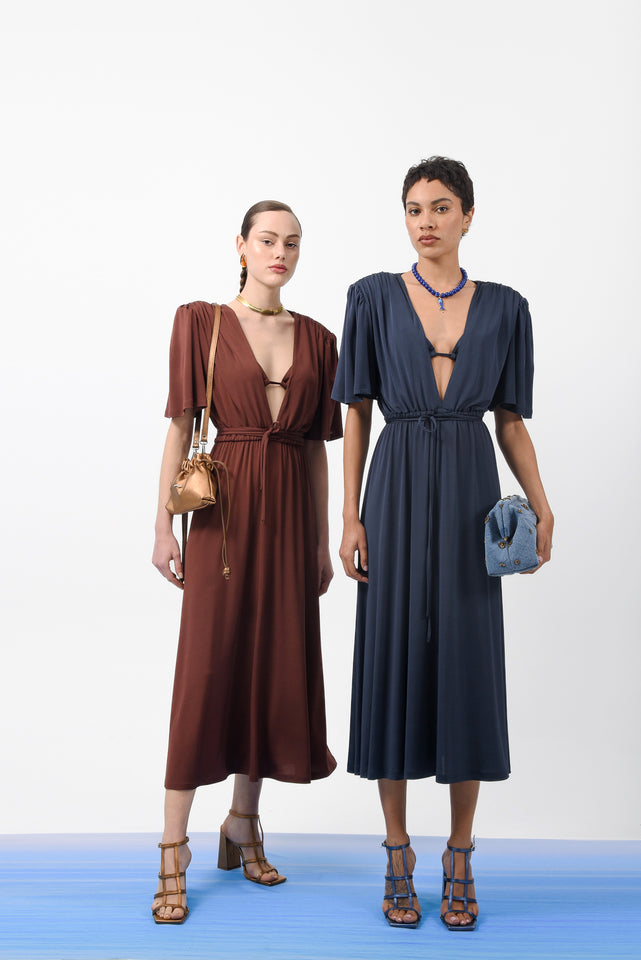 MUSE DRESS |BROWN